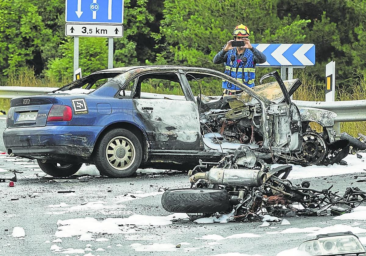 La motorista fallecida en el doble accidente mortal en Azazeta es